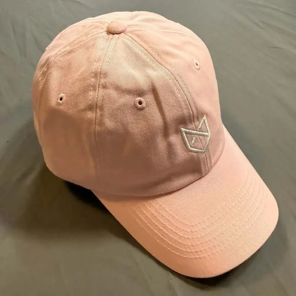Fringe Golf Pink Dad Hat Adjustable Strapback Embroidered Logo Cotton